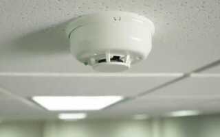 Установка пожарных извещателей за подвесным потолком