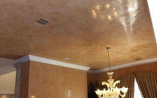 Венецианская штукатурка на потолке: технологии, примеры и советы